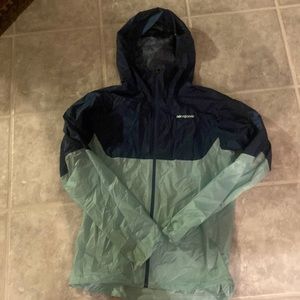 Blue/light blue Patagonia windbreaker. Slightly used but in great shape